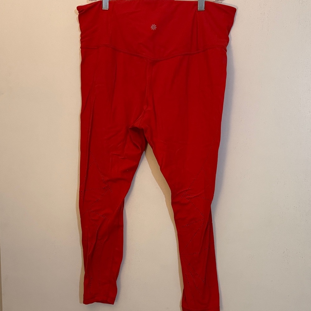 Athleta Women's Vibrant Red Leggings
